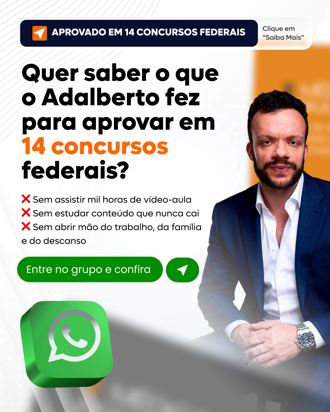 Revisão Deliberada · Aprovado em 14 concursos federais